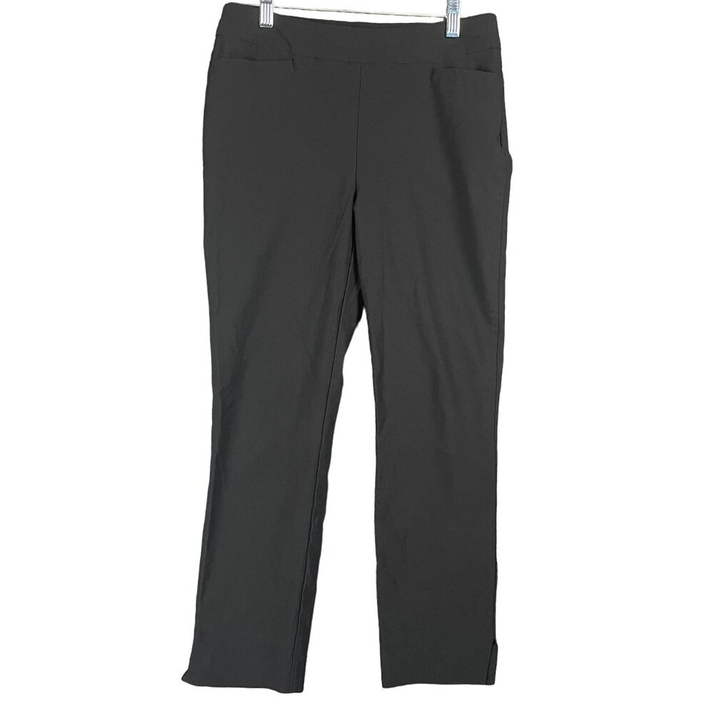 Chicos Pull On Pants Womens Size L/2 Office Work Career Capsule Stretch Comfort